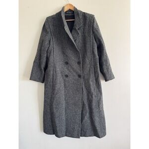Signature Coats By Miss Hardwood Wool Long Calf Length Coat Vintage Womens Large